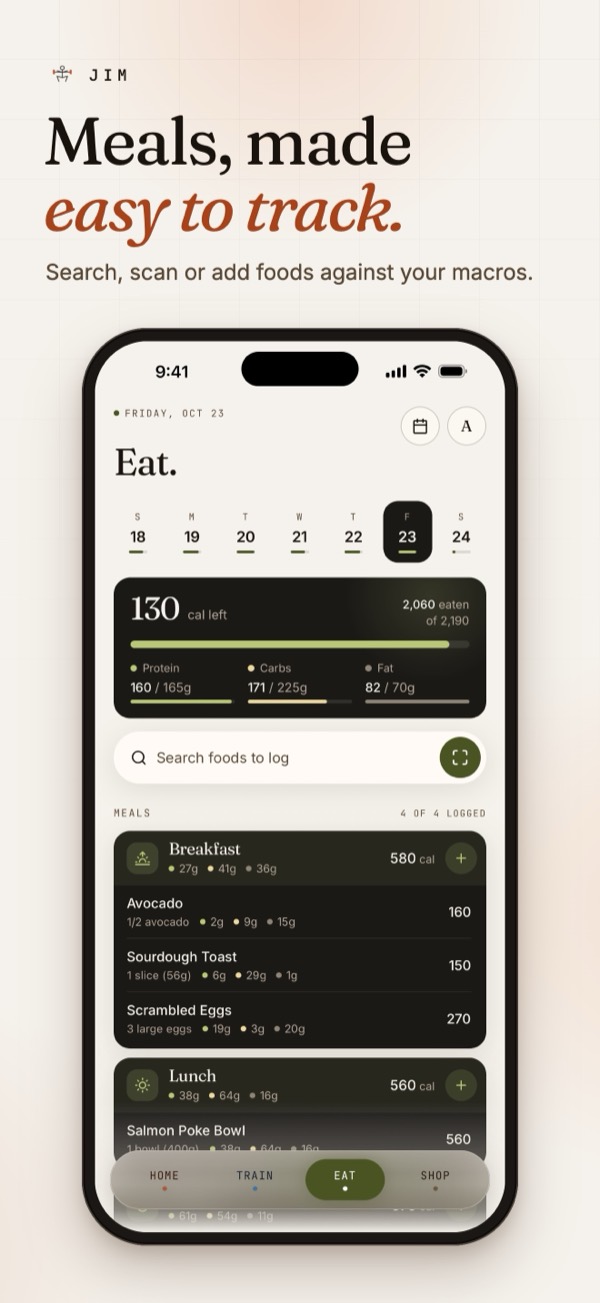 Meals, made easy to track: a day in the food diary